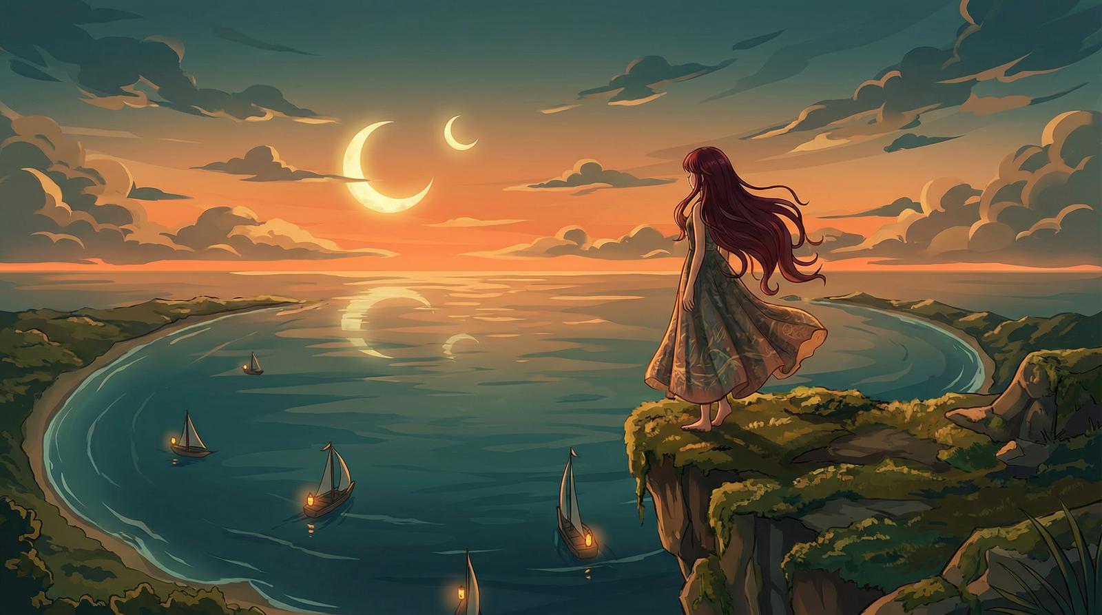 看片原创动漫短片-月湾少女